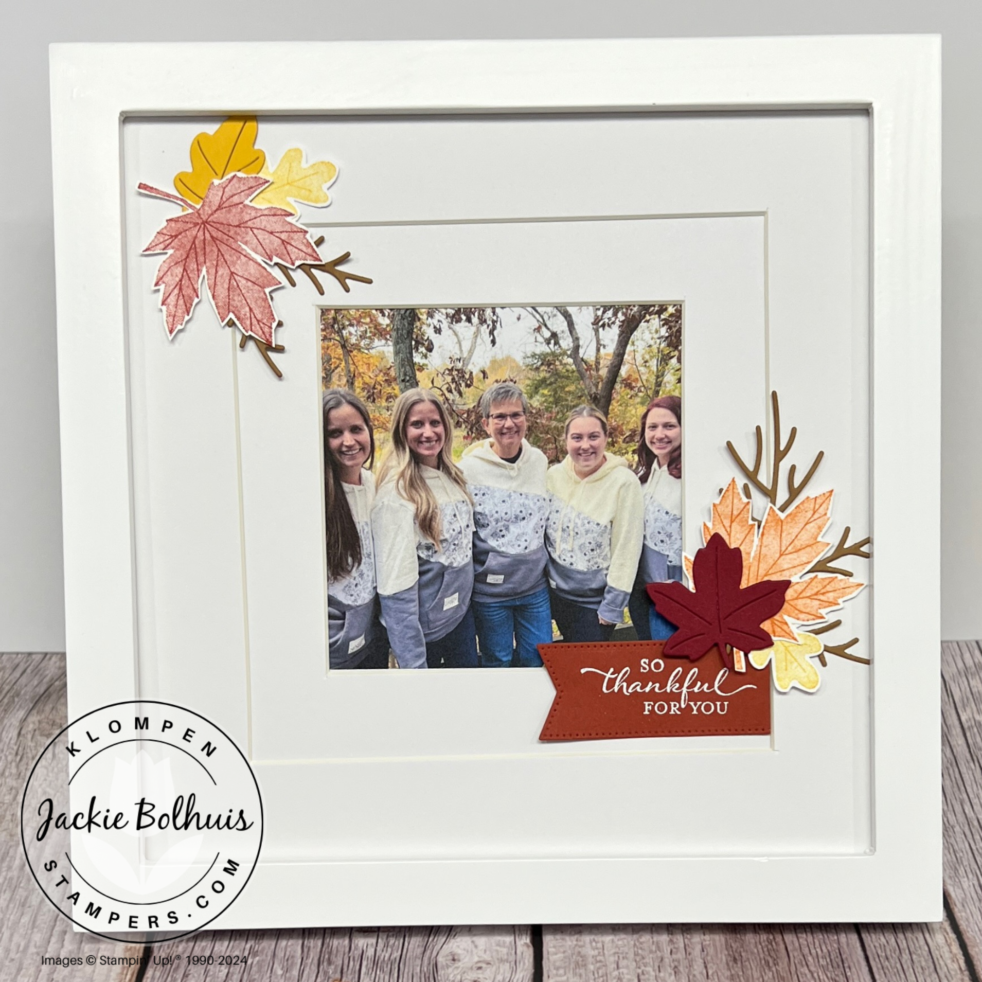 Fall photo frame