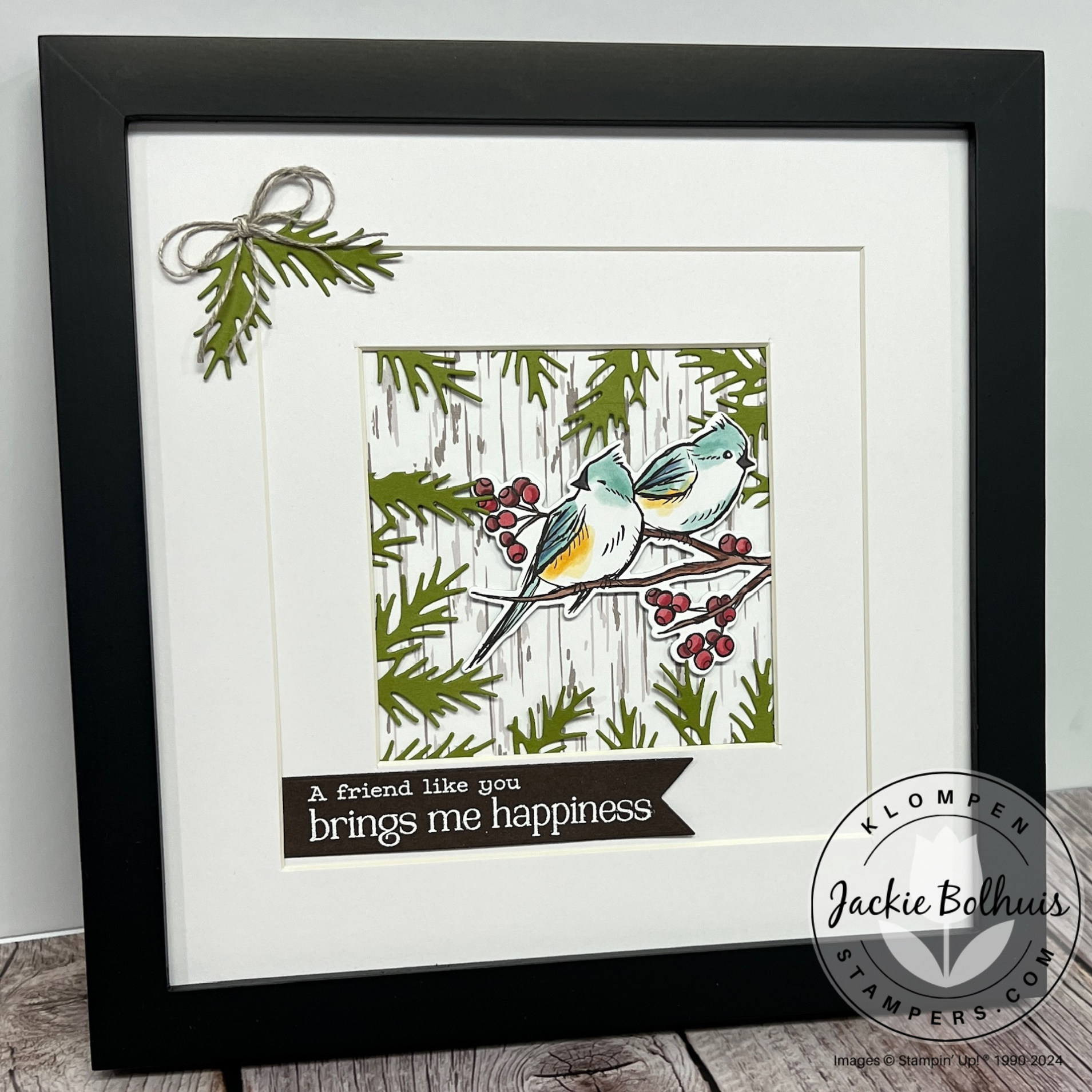 Winter photo frame