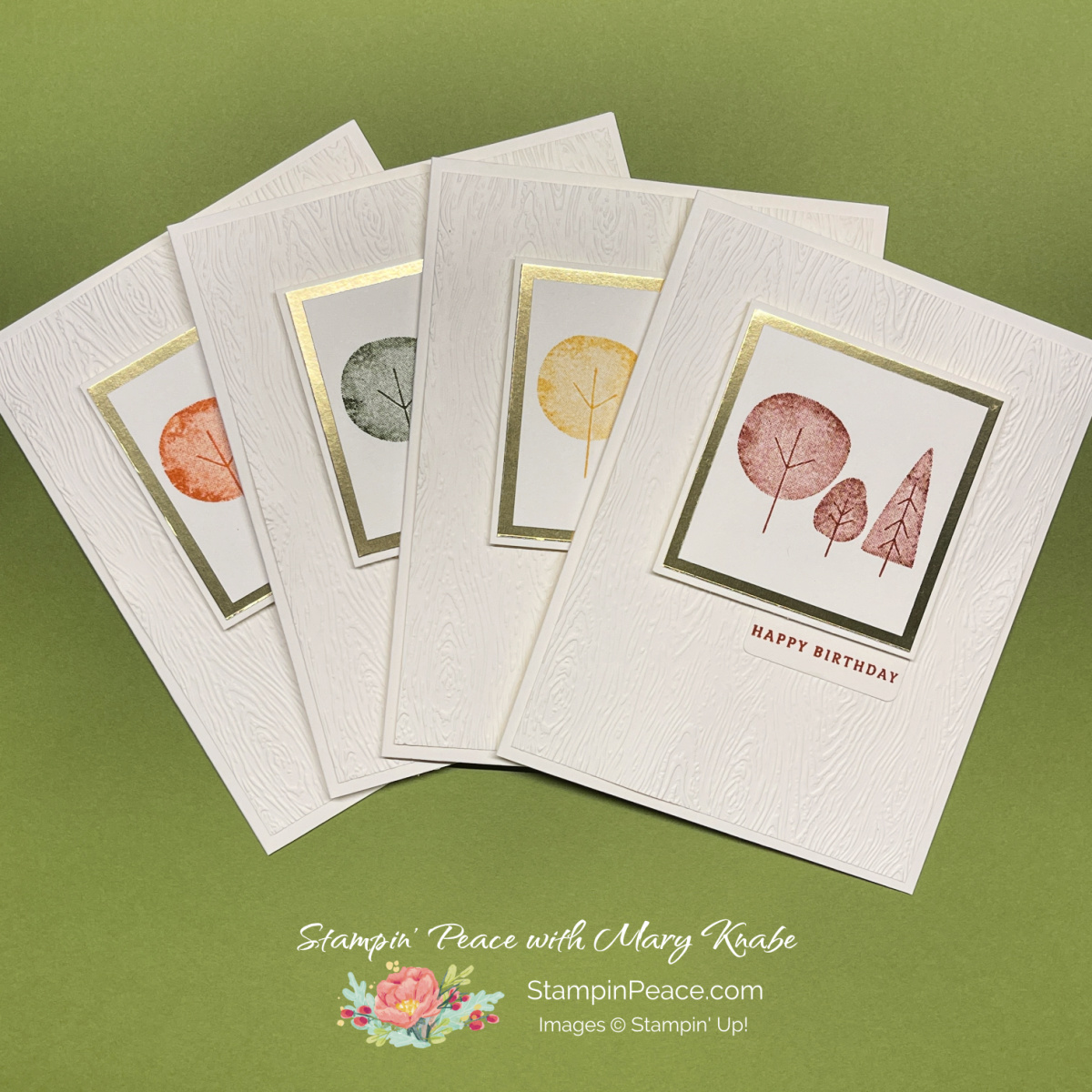 Stampin  up  autumn to remember   sentimental park stamp sets   mary knabe