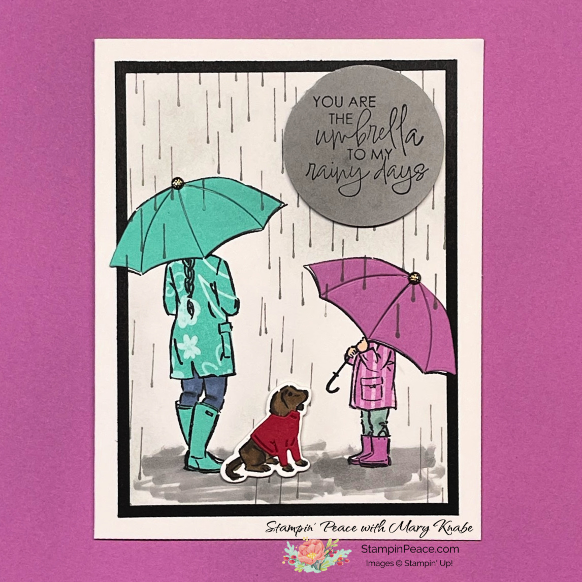 Stampin  up  umbrella days   mary knabe  5 