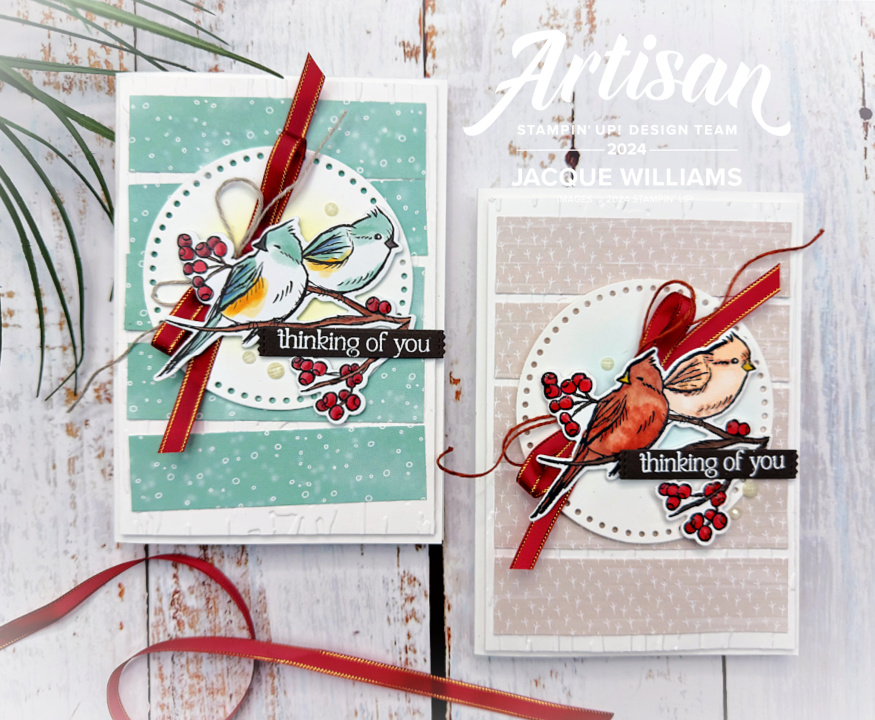 Stampin up nests of winter free video tutorial ideas