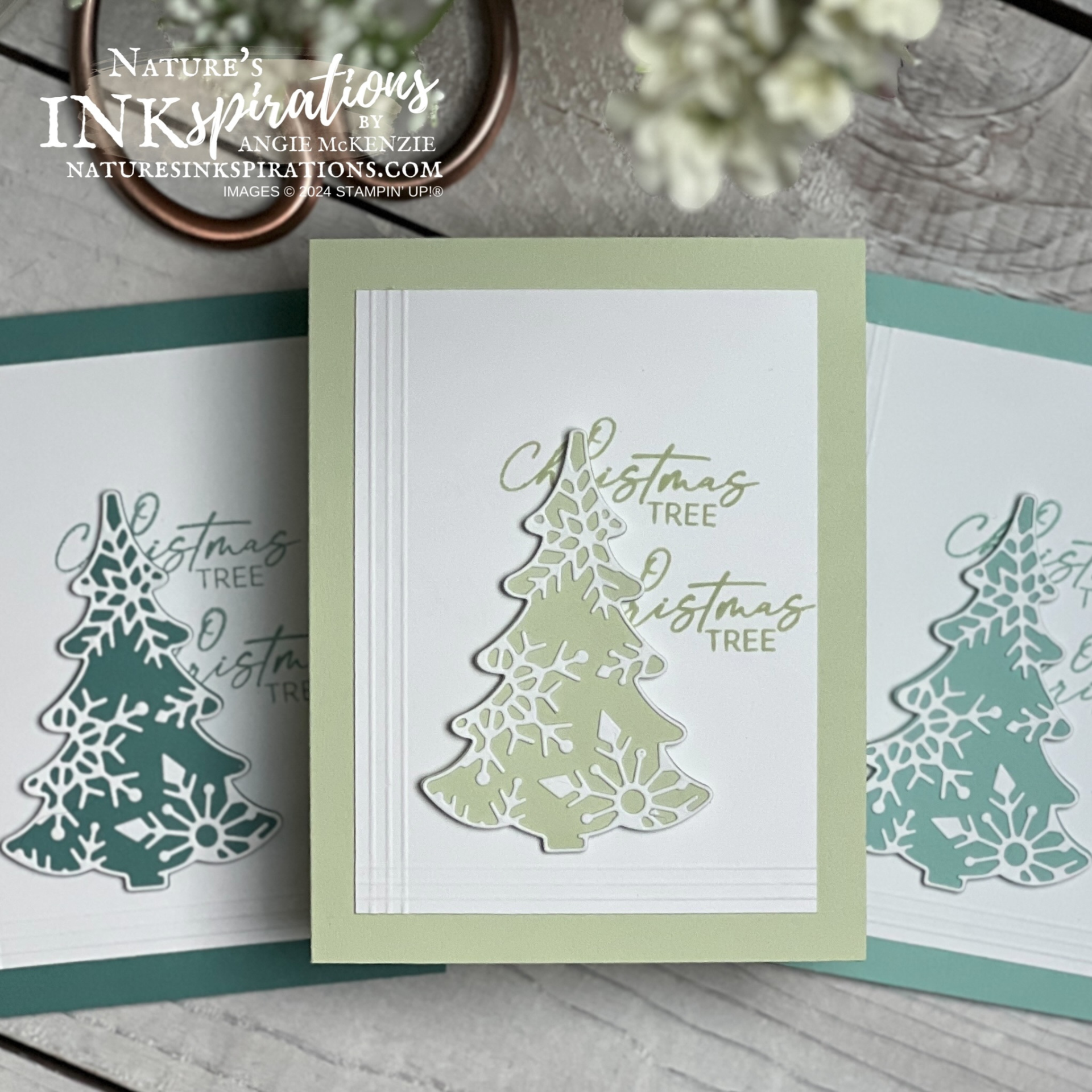 Stampin  up  decorative trees cas   november 2024  10 