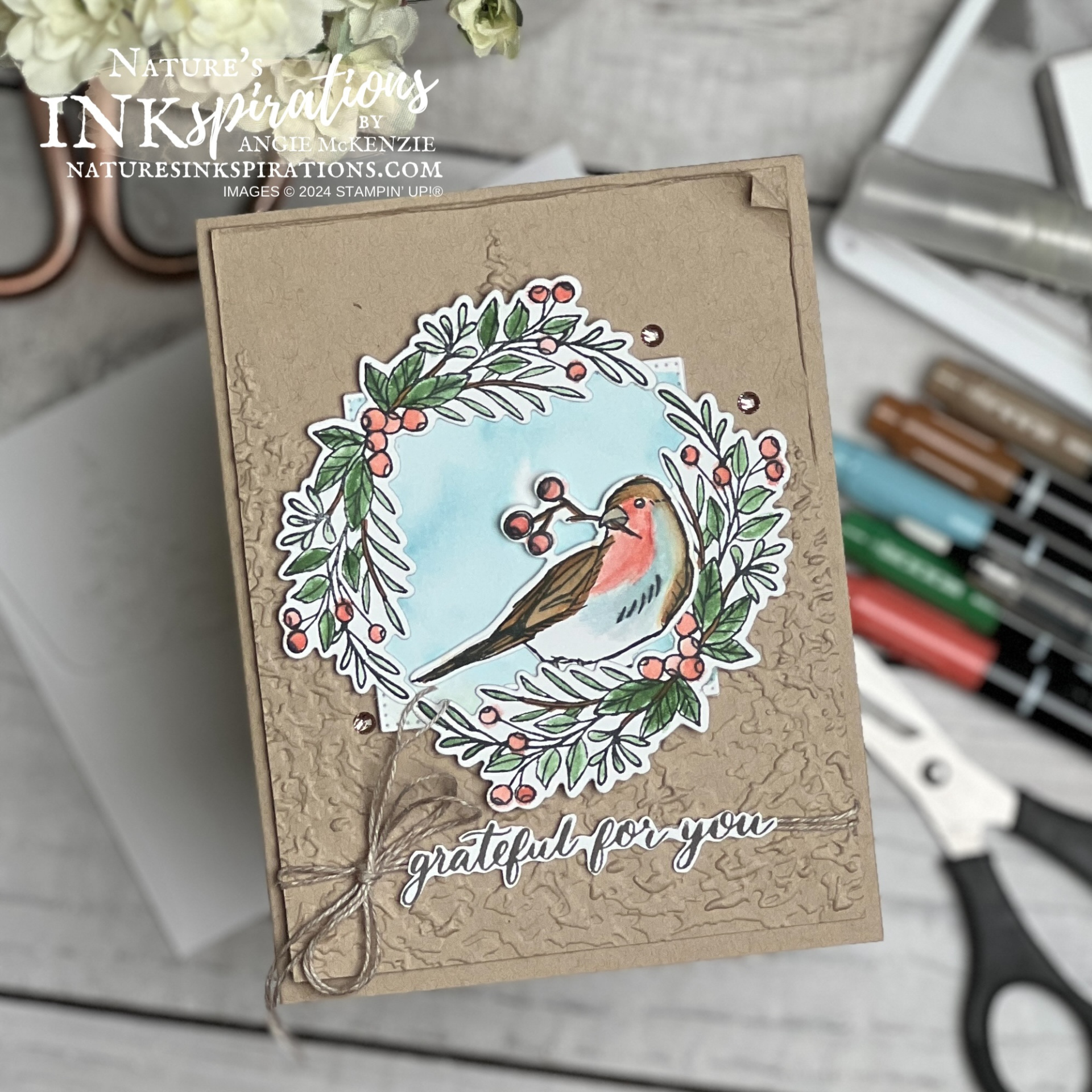 Stampin  up   winterly tree tops  grateful blessings   november 2024  5 
