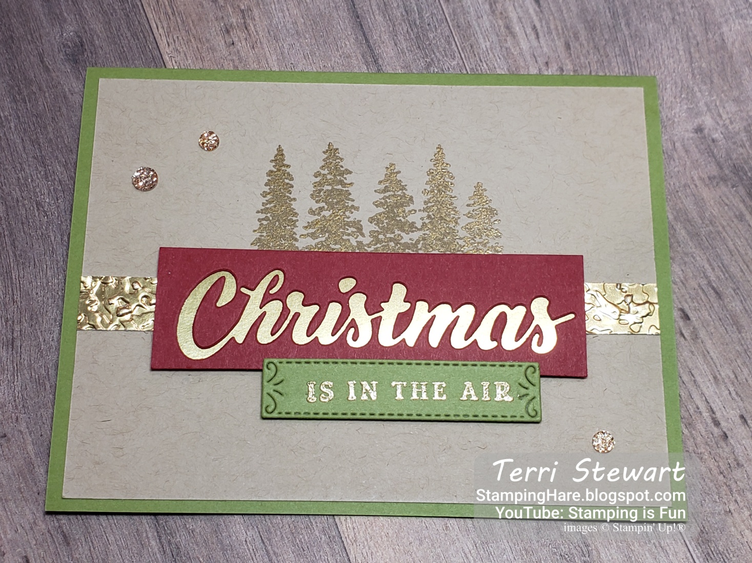 Peaceful evergreens with peaceful season gold