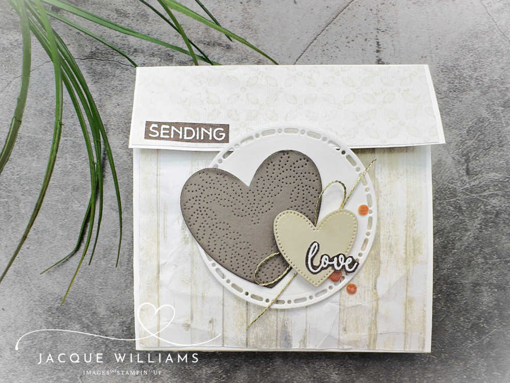 Stampin up hearts of elegance gift card holder voucher easy template fun fold nz blog