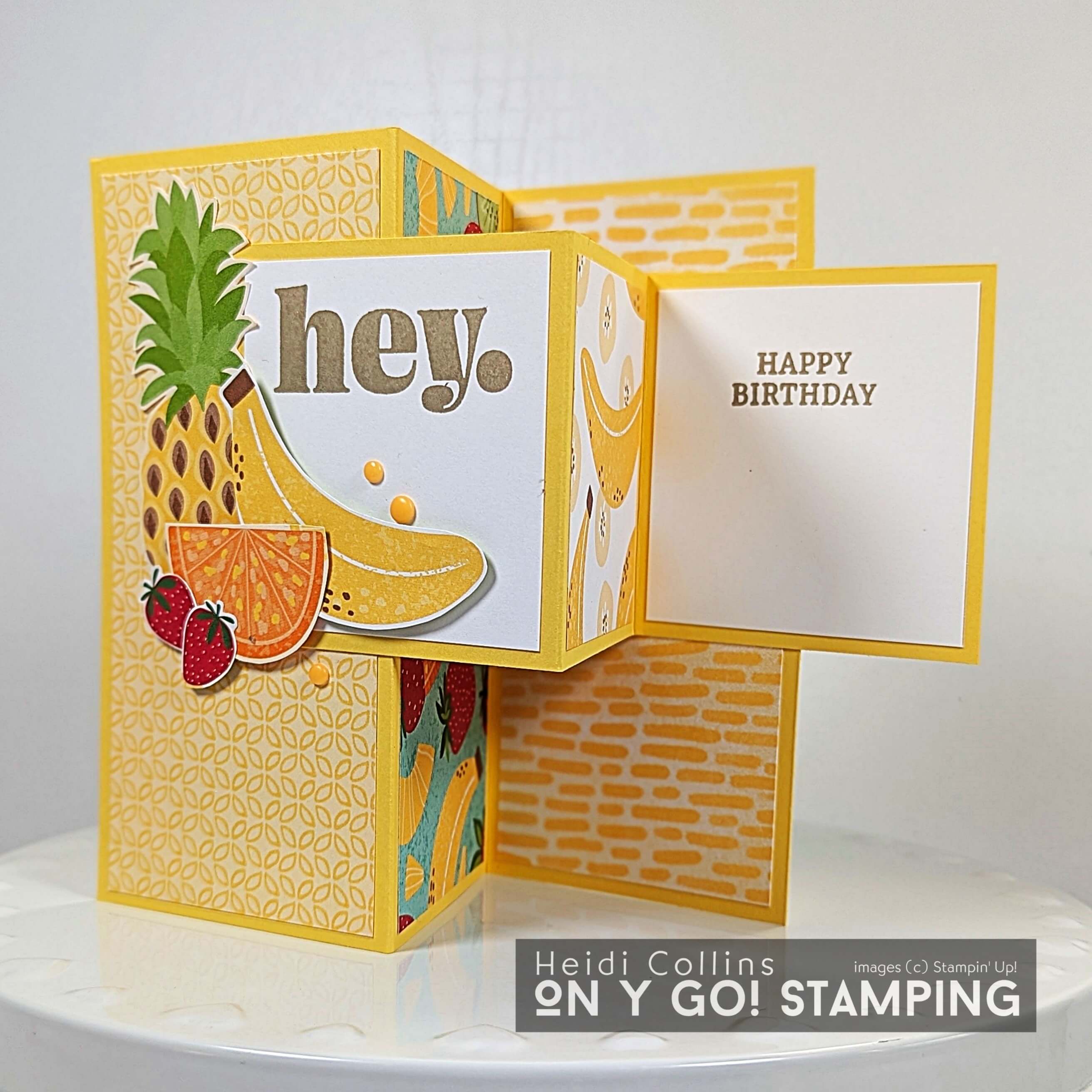 Fun fold off center z fold fruit salad 2