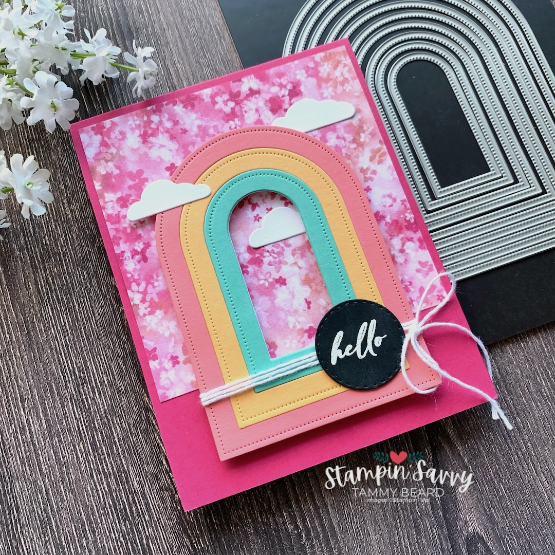 Everyday arches savvy sketch 154 card idea by tammy beard for stampinsavvy.com2