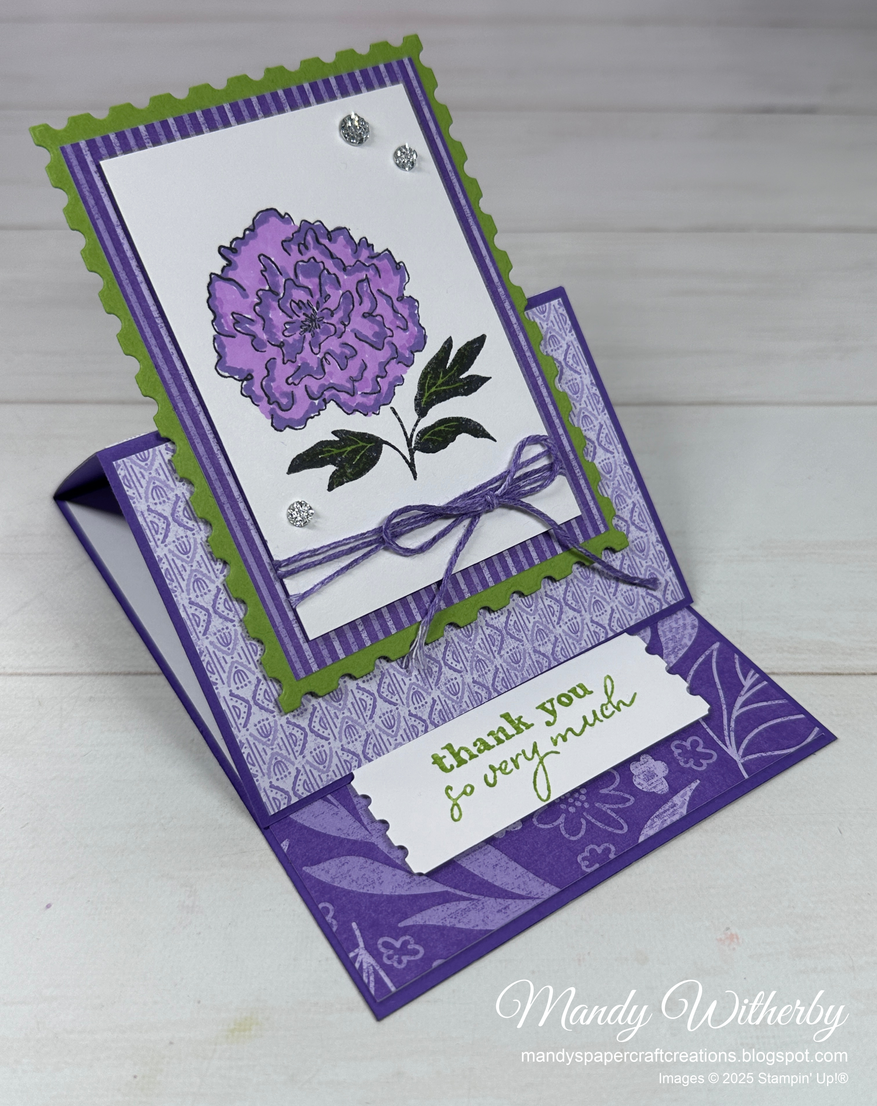 Handmade design easel fun fold card