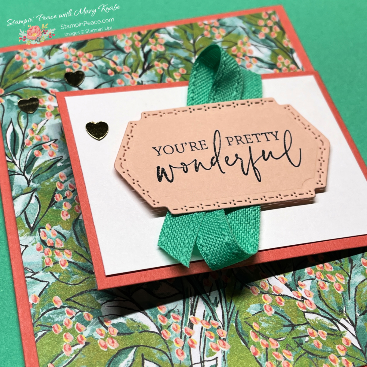 Stampin  up  mixed florals stamp set   mixed media florals dsp   mary knabe  1 
