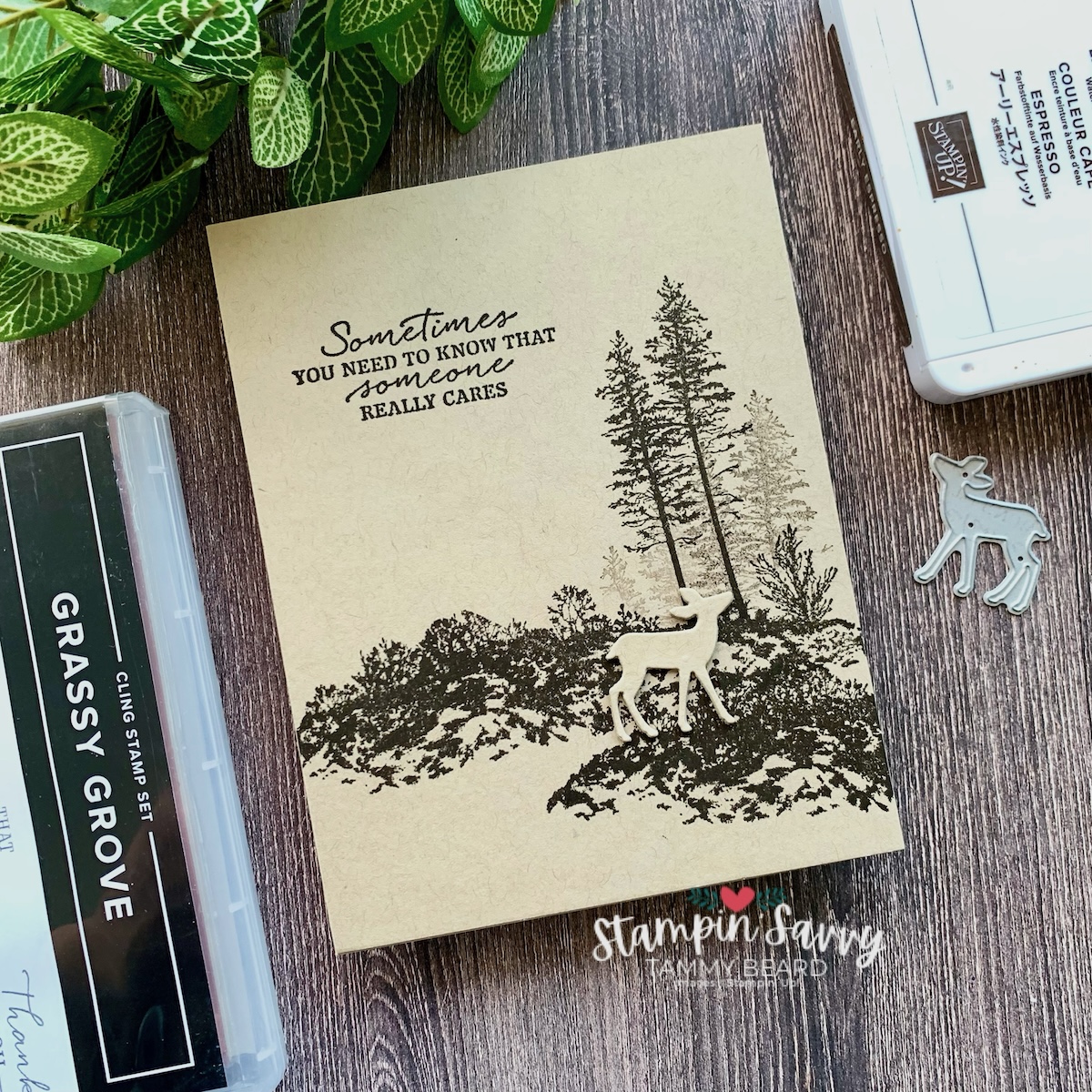 Grassy grove savvy sketch 155 card idea by tammy beard for stampinsavvy.com