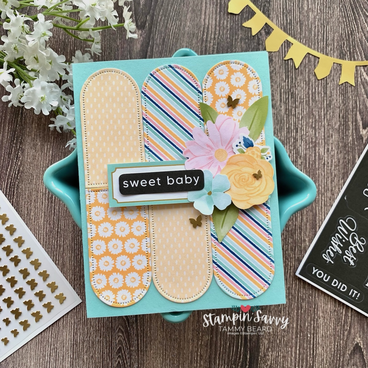 Wildflower birthday everyday arches sweet baby card by tammy beard for stampinsavvy.com1