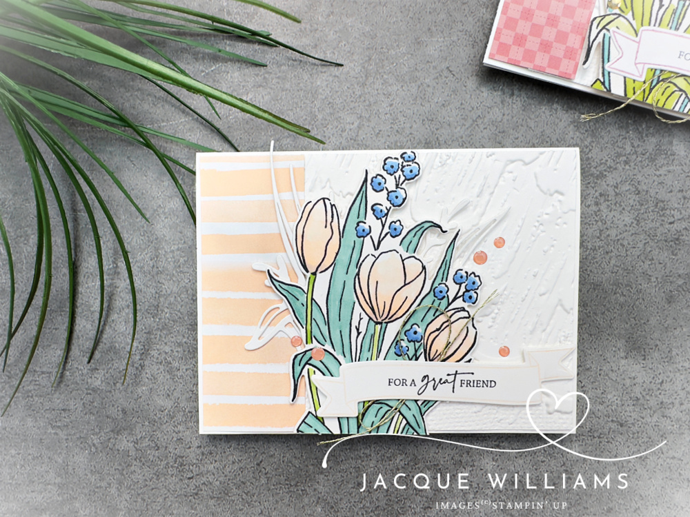 Stampin up mixed media florals stampin blends petal pink painted plaster nz blog