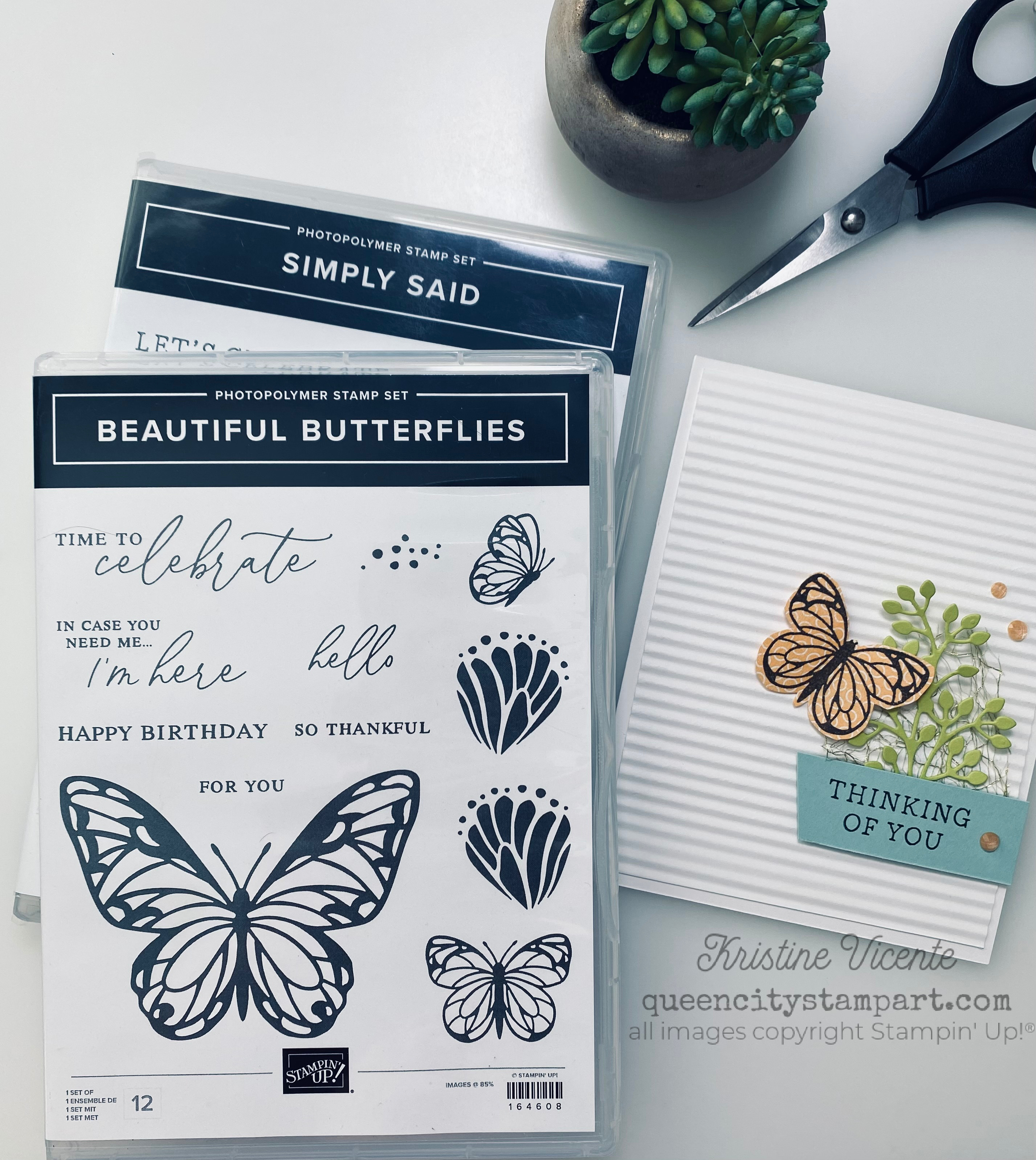 Stampin up beautiful butterflies
