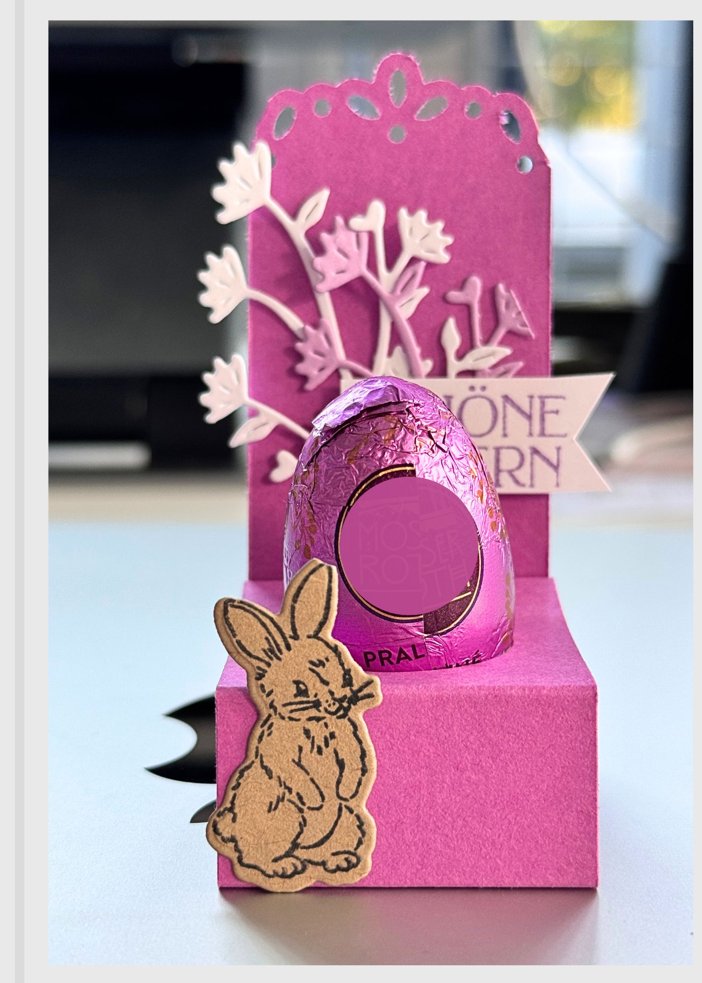 Osterbasteln mit papier tischdeko