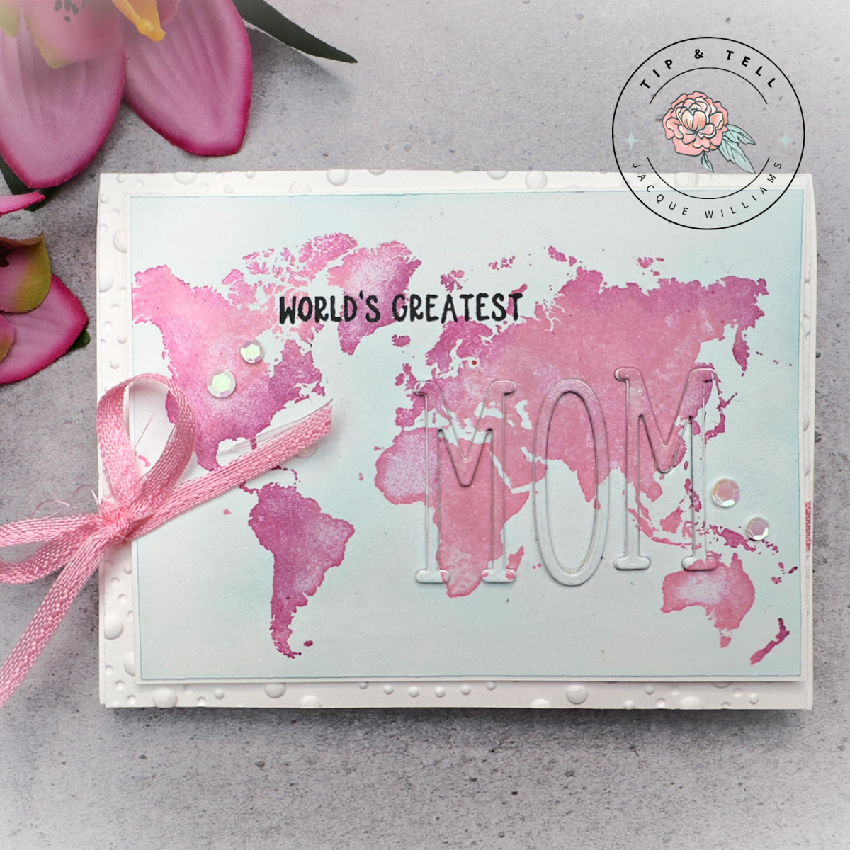Stampin up watercolor world eclipse tip and tell