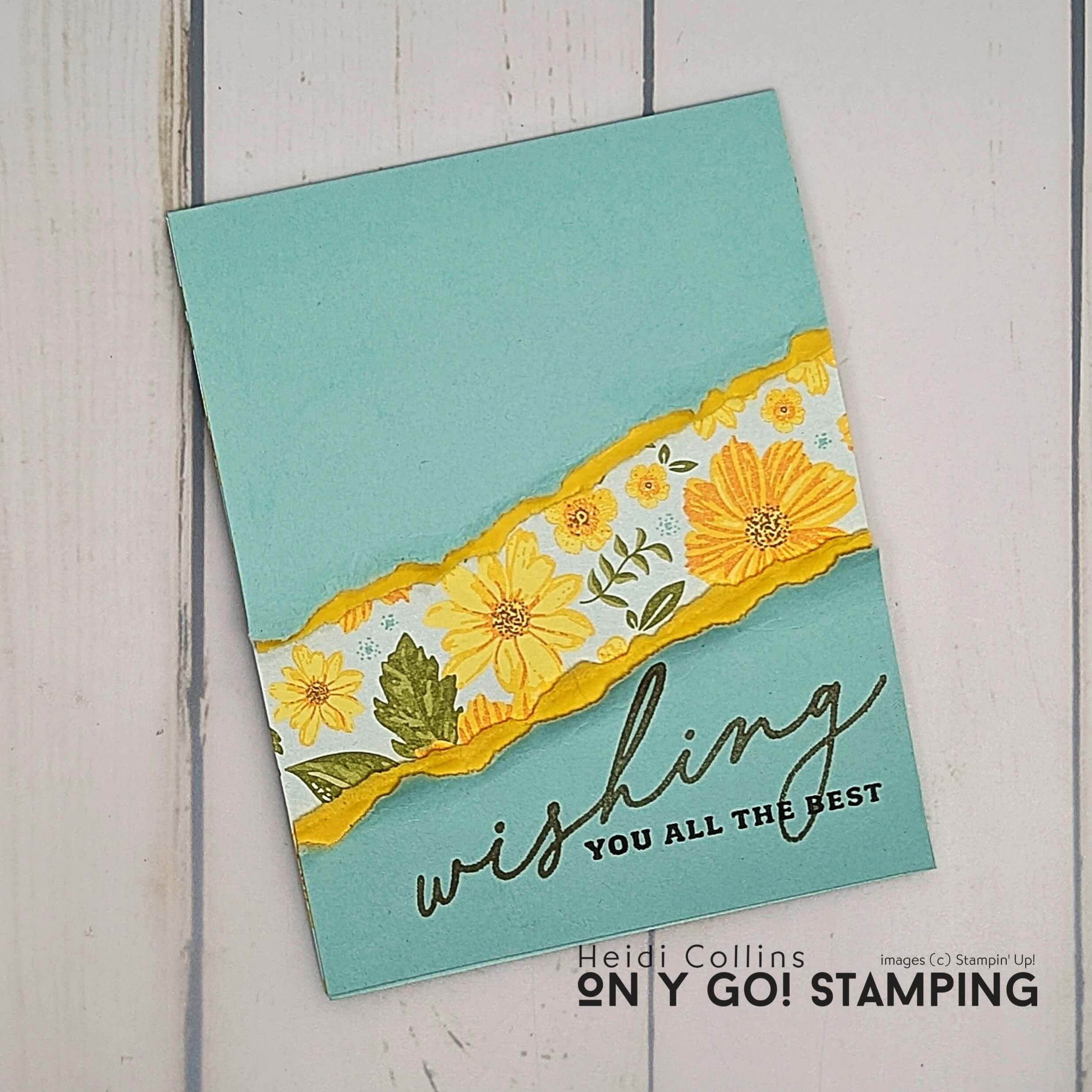 Fault line card floral delight