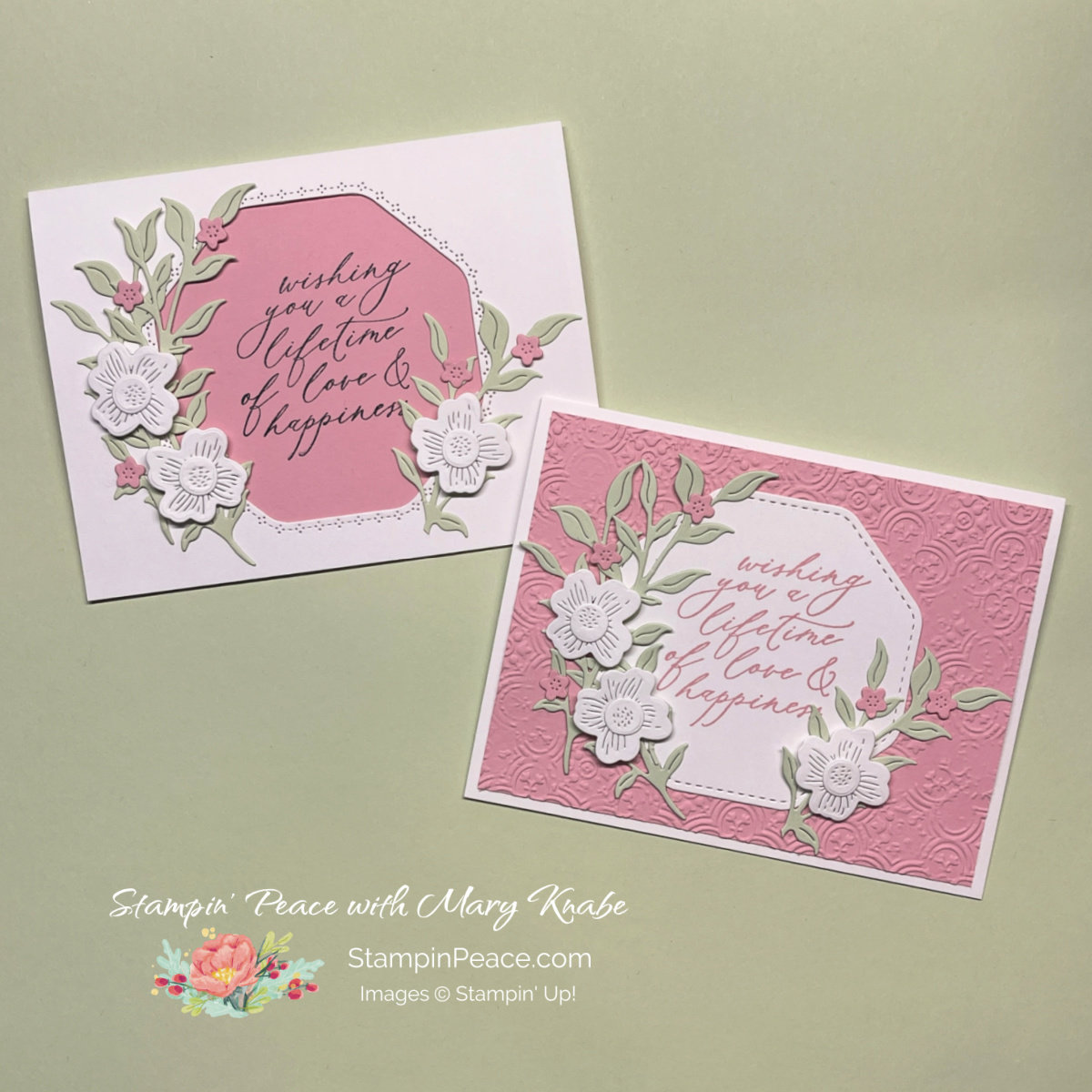 Stampin  up  lifetime of love stamp set   mary knabe