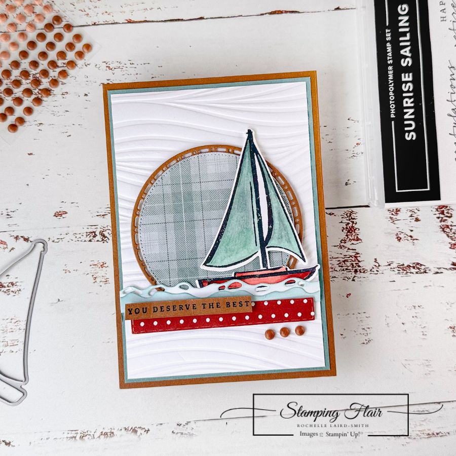 Stampin  up   sunrise sailing bundle  gdp491  stampin fancy friday sketch