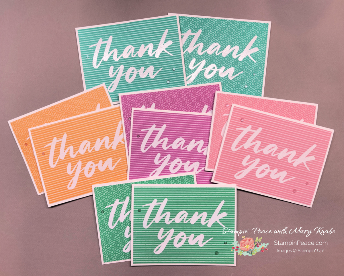 Stampin  up  thanking you stamp    mary knabe  5 