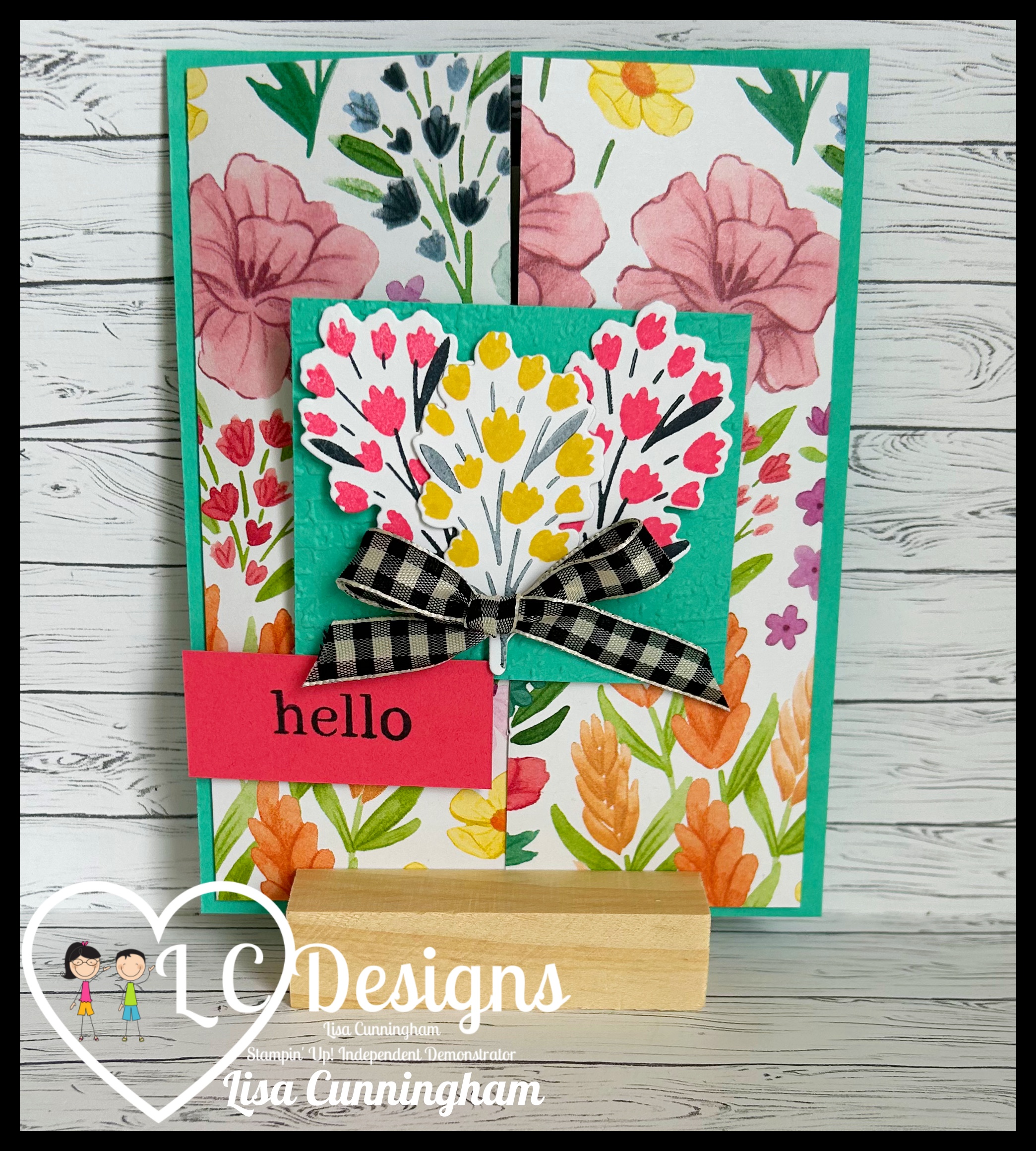 Blooms hello card