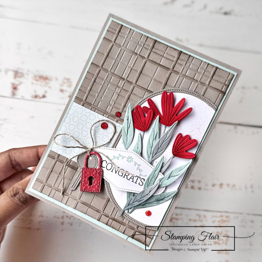 Stampin up floral impressions suite partial die cut card creations series