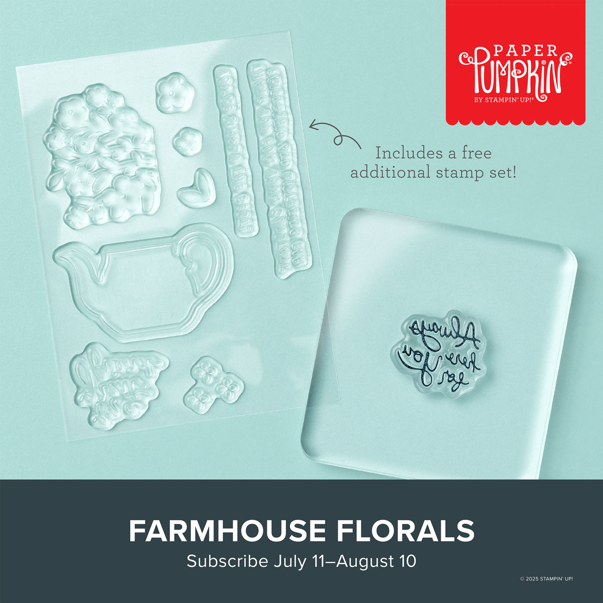 August 2025 Paper Pumpkin Kit - Farmhouse Florals