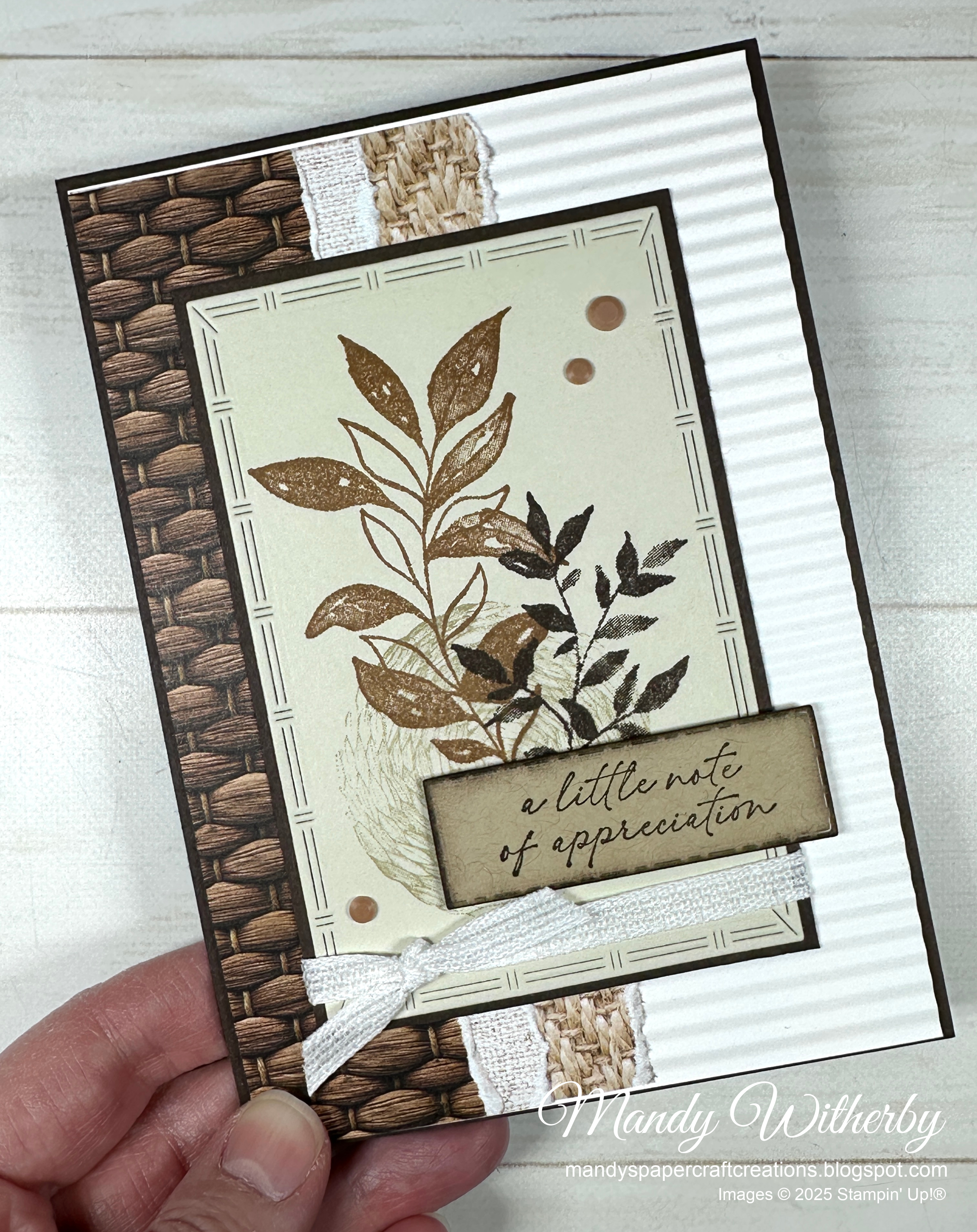 Botanical textures appreciation card  1 