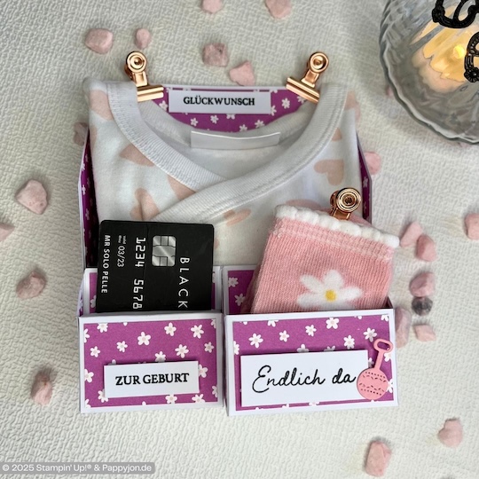Verpackung baby shower