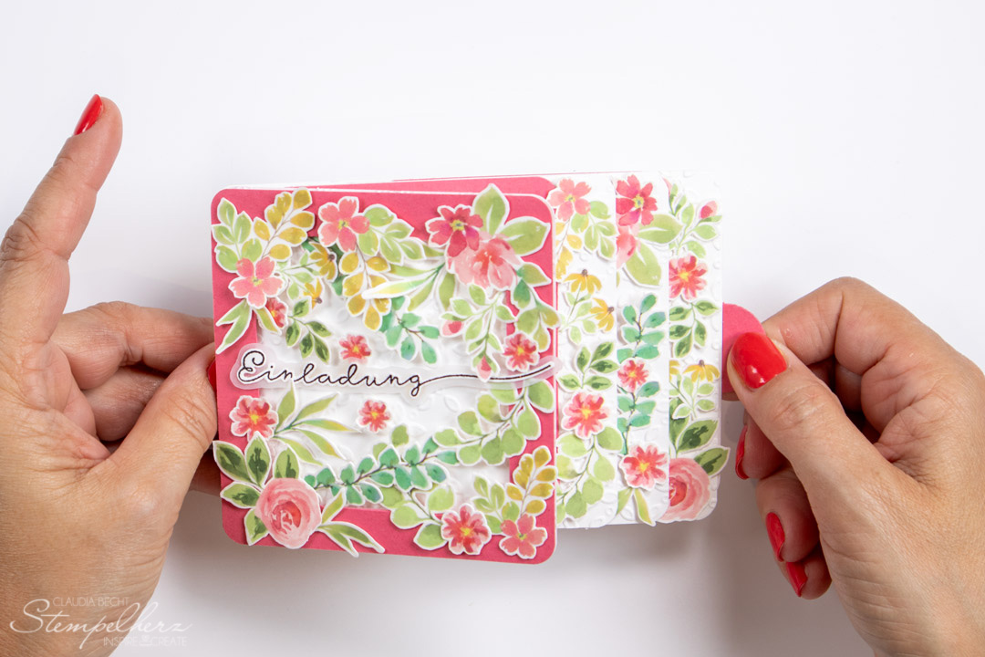 Stampin up   stempelherz   extraordinary flora   wasserfall ziehkarte herrlich floral 02