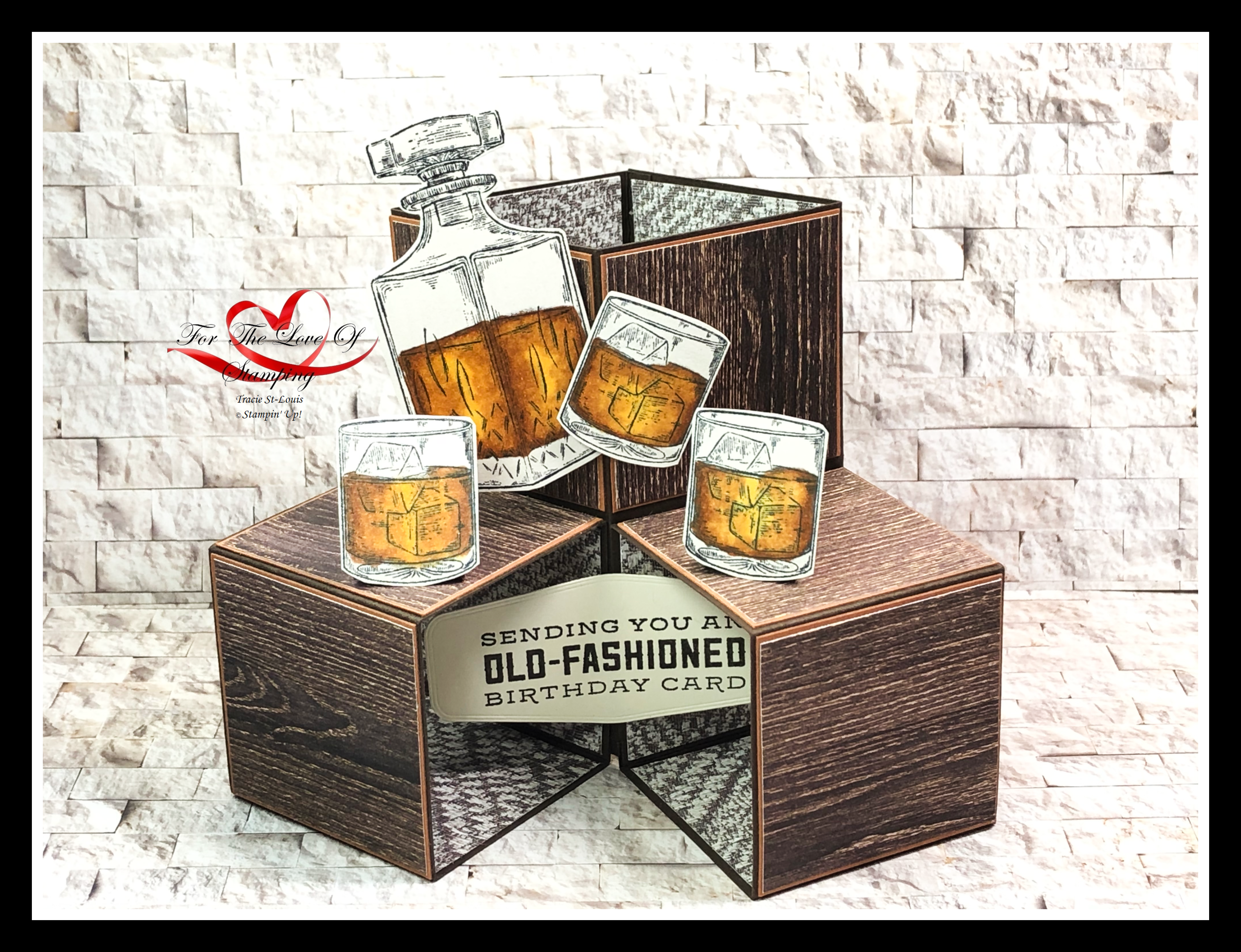Whiskey business cube card