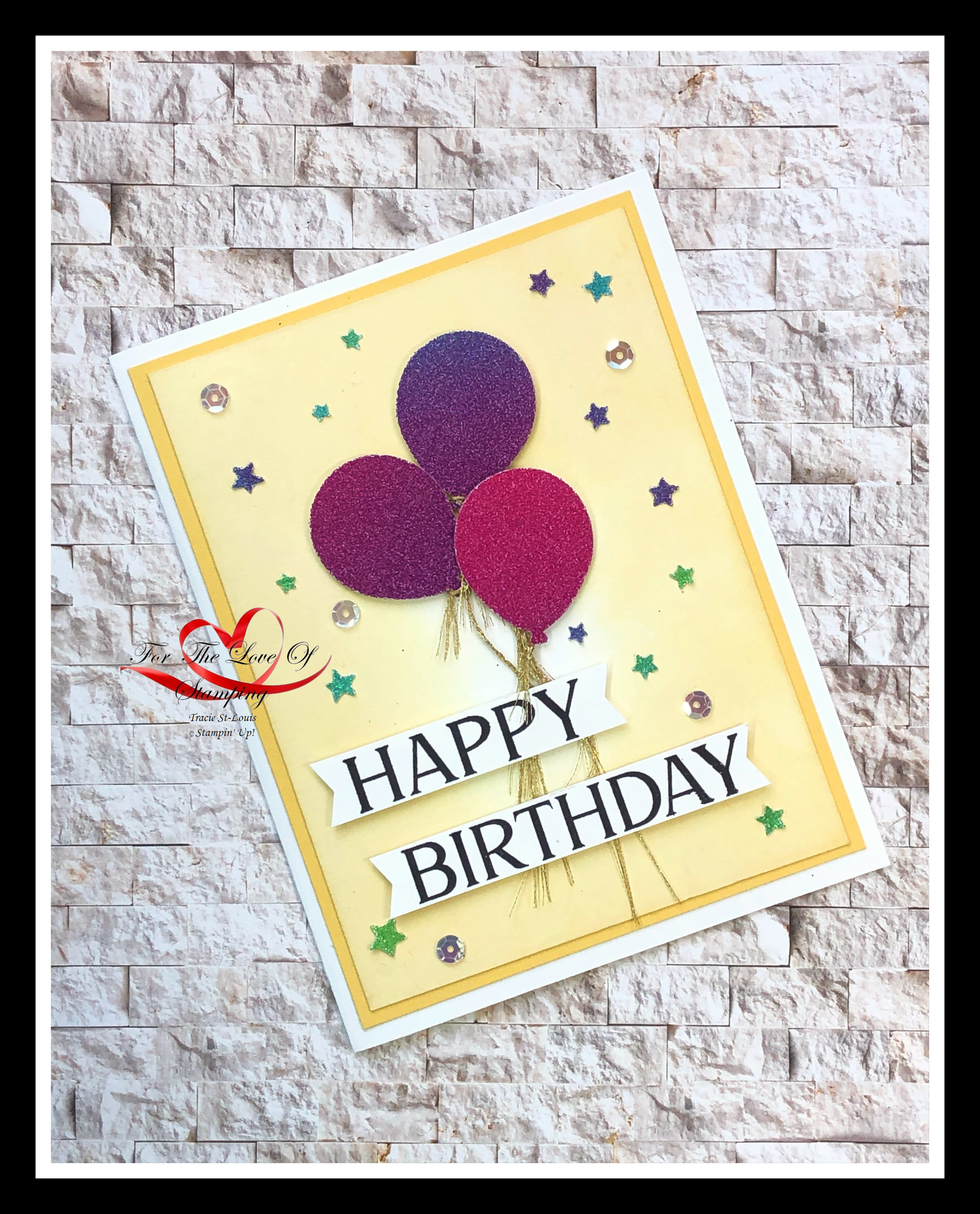 Happy birthday glimmer paper