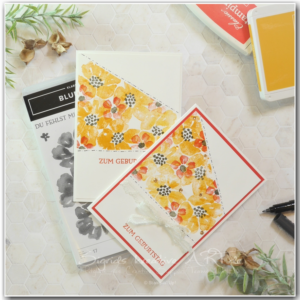 Blumengruss   floral fun   international ideas blog hop   stampin up 1 001