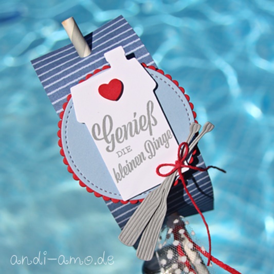 Diy flaschendeko maritimes f%c3%a4hnchen stampin up 10b