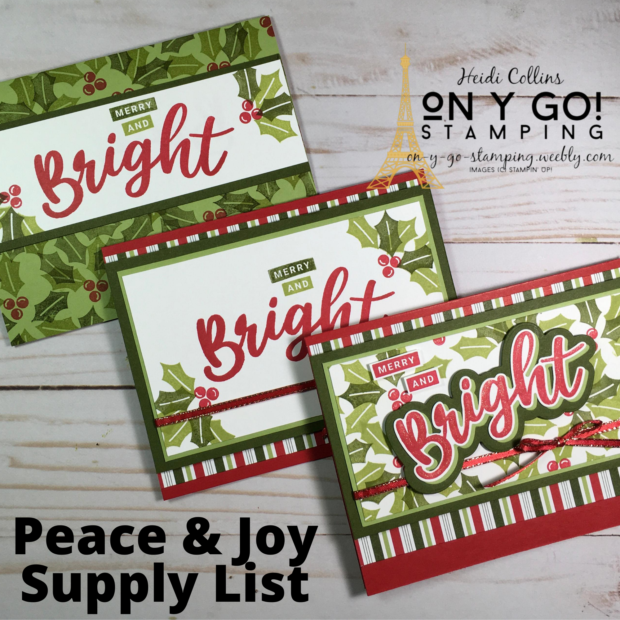 Peace   joy supply list graphic