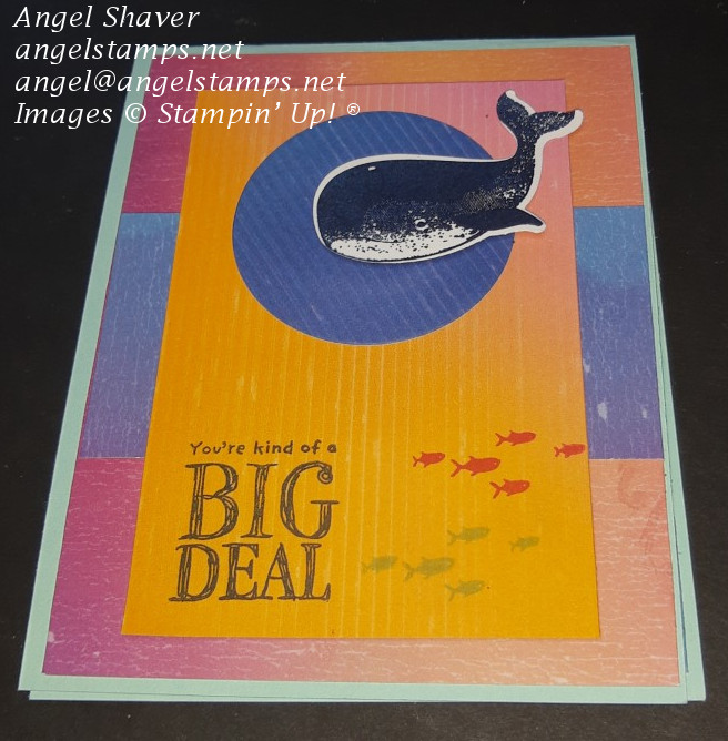 Colorful whale outside 1