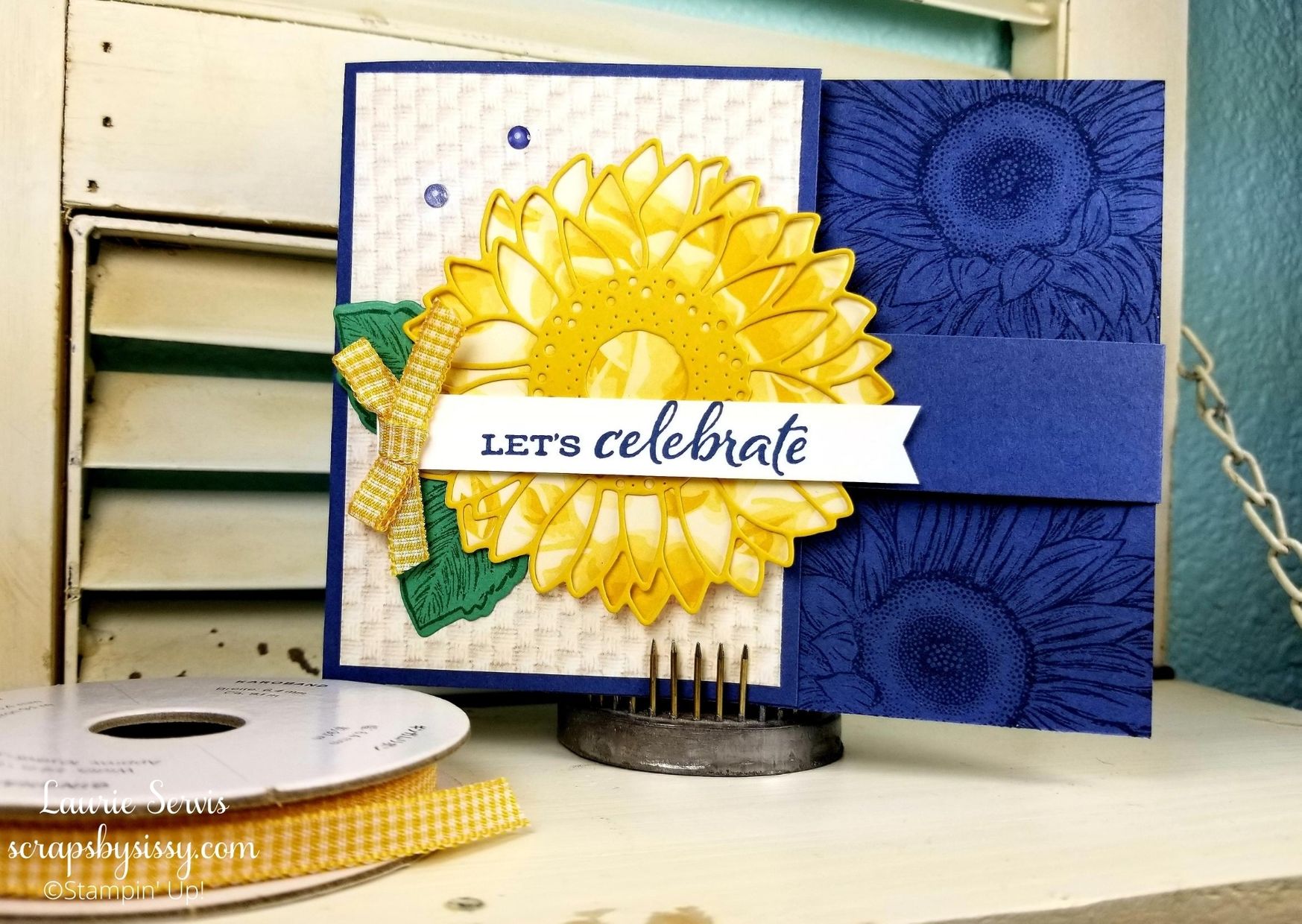 Celebrate sunflowers fun fold