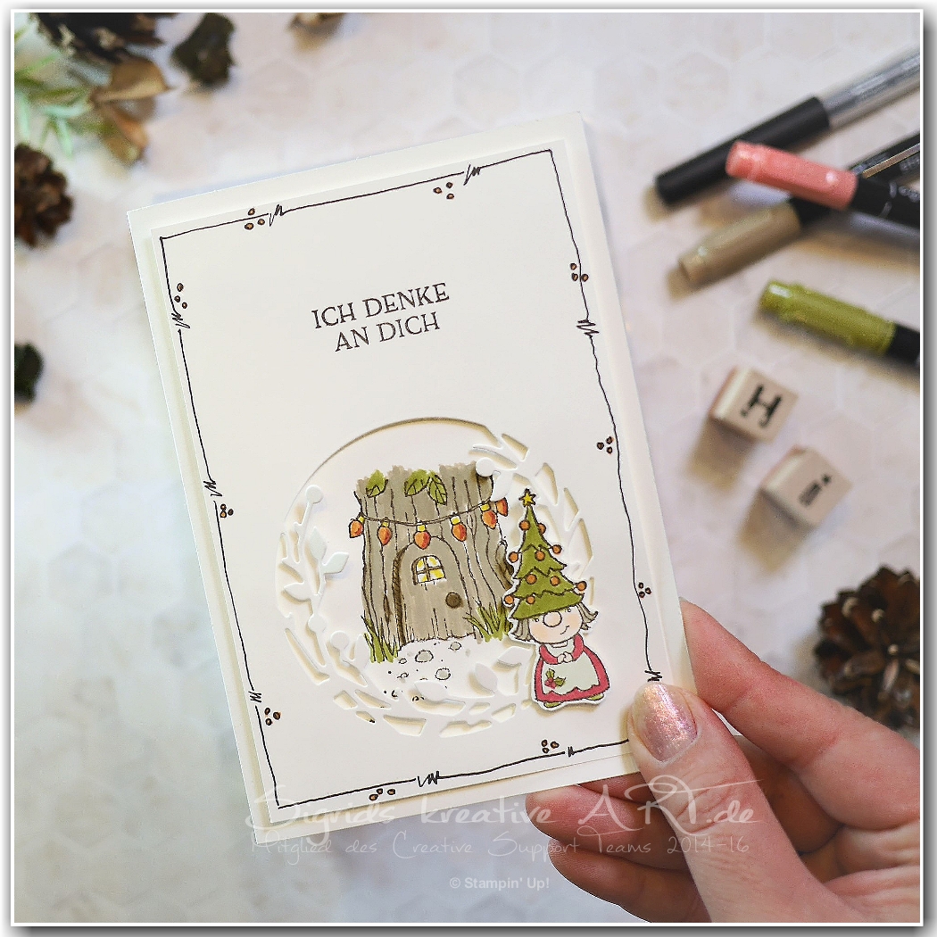 Ich denk an dich wichtelweihnacht stampin up grusskarte 2 001