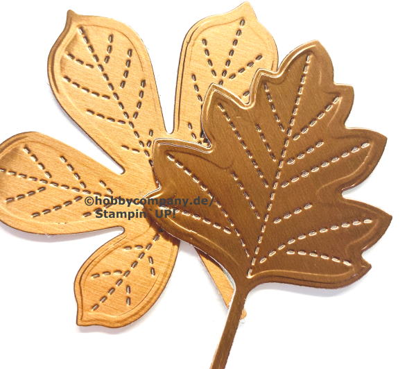 Herbst deko metallic blatt stanzen 3