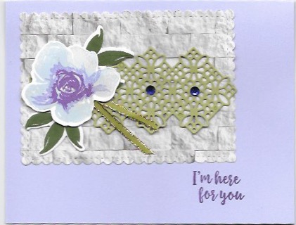 All things fabulous purple posy card 2
