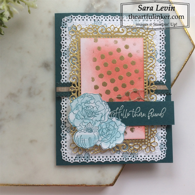 Autumn greetings with embossed details