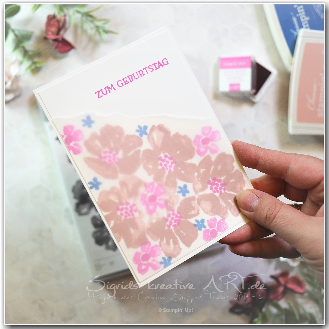 Blumengruss blumenzierde stampin up 1 001
