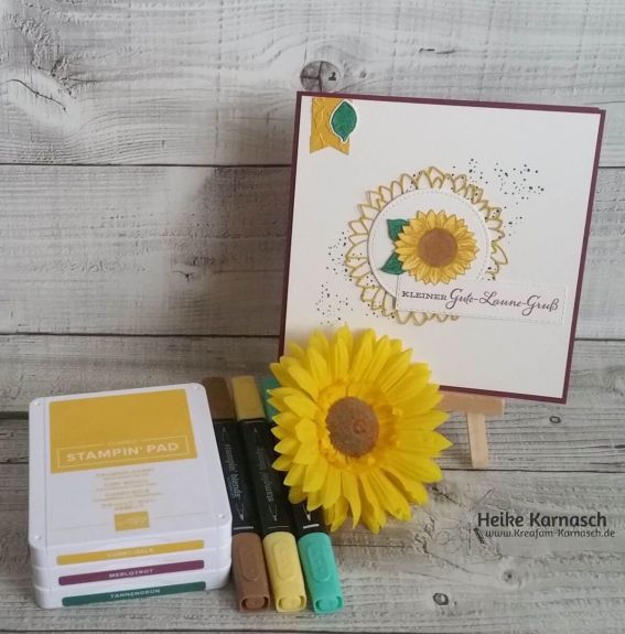 Kartensketch sonnenblumen gute laune gru%c3%9f dwbs