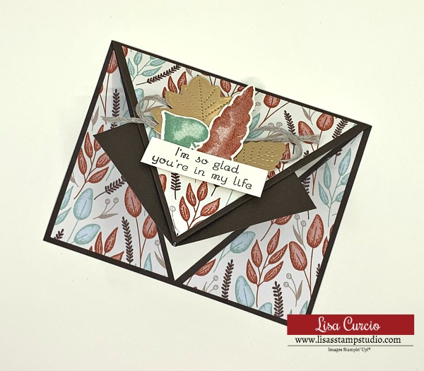 Arrow fold greeting card