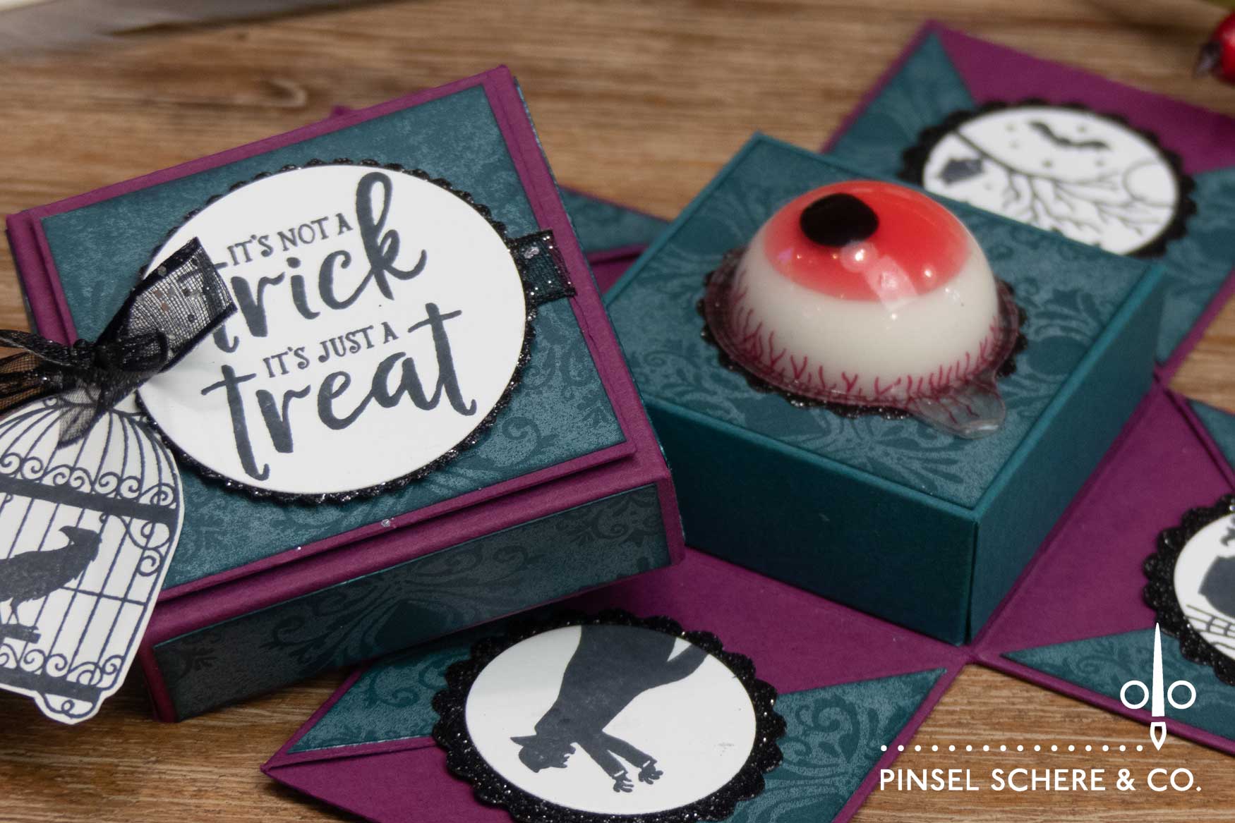 Stampin up ghoulish goodies 12 tage halloween explosionsbox glotzer pinselschereco alexandra grape 07