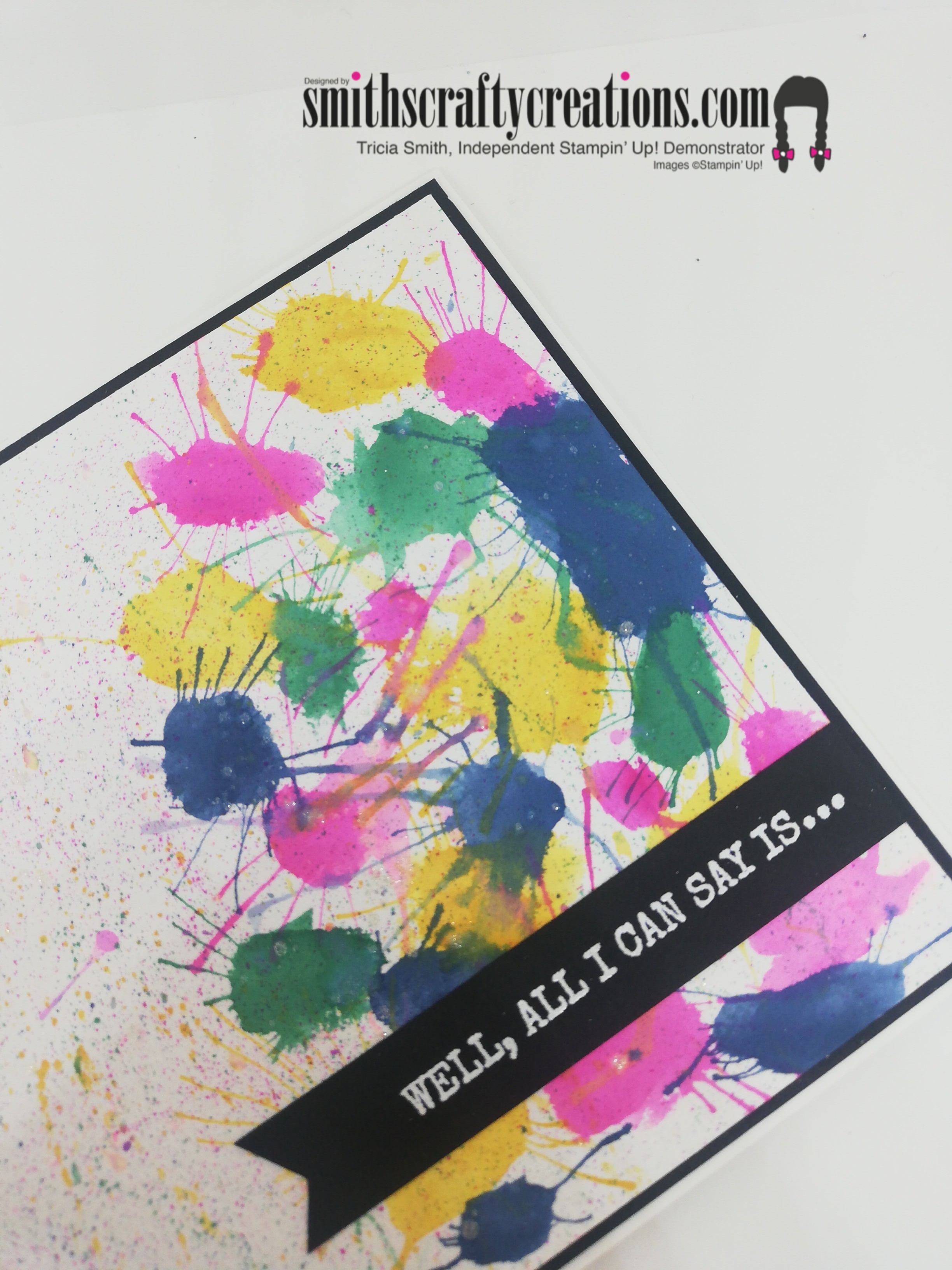Splatter paint technique card2 1  3 