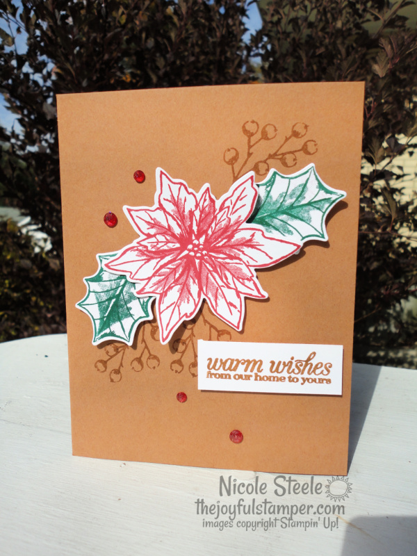 Blog poinsettia petals simple card