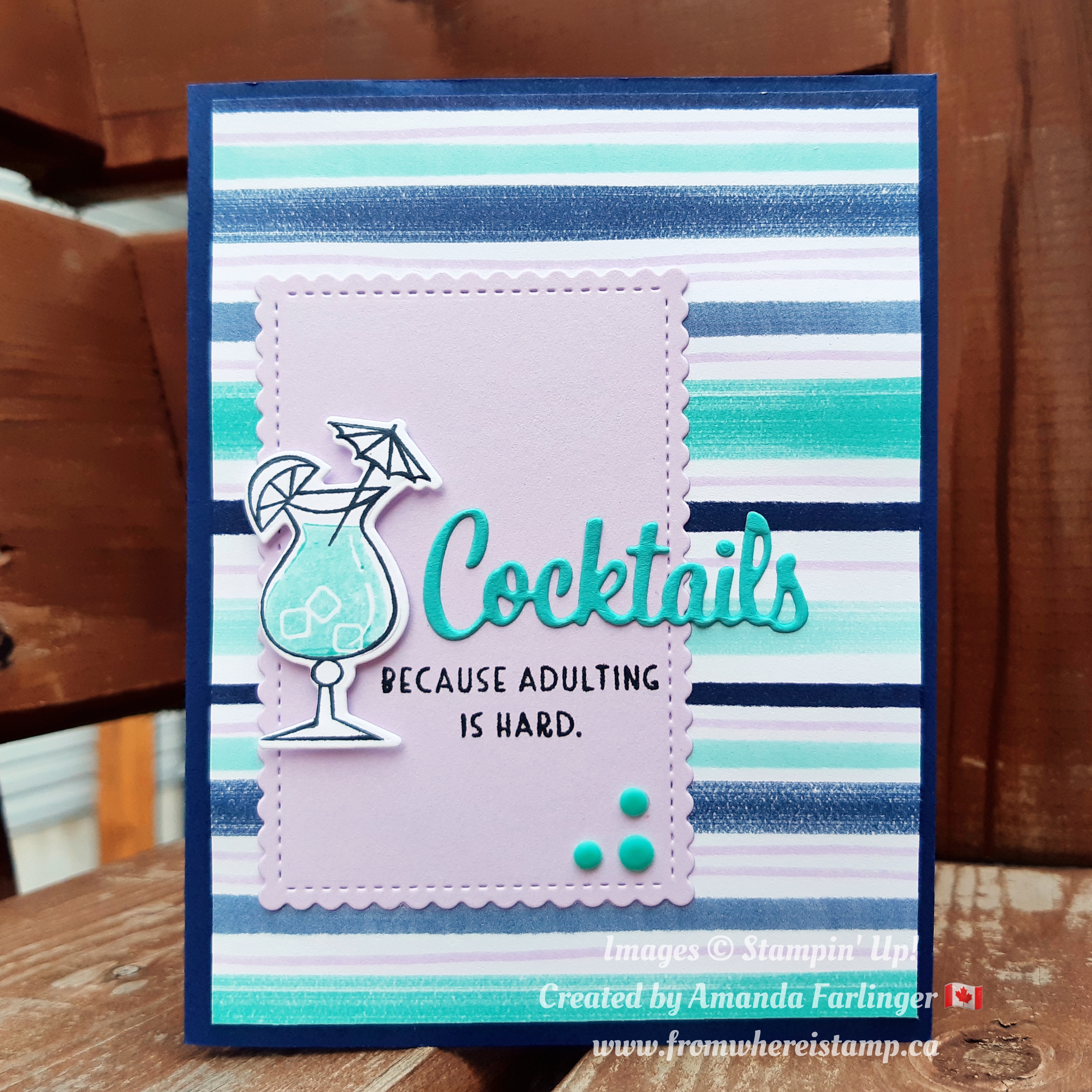 Cocktails fb live from where i stamp