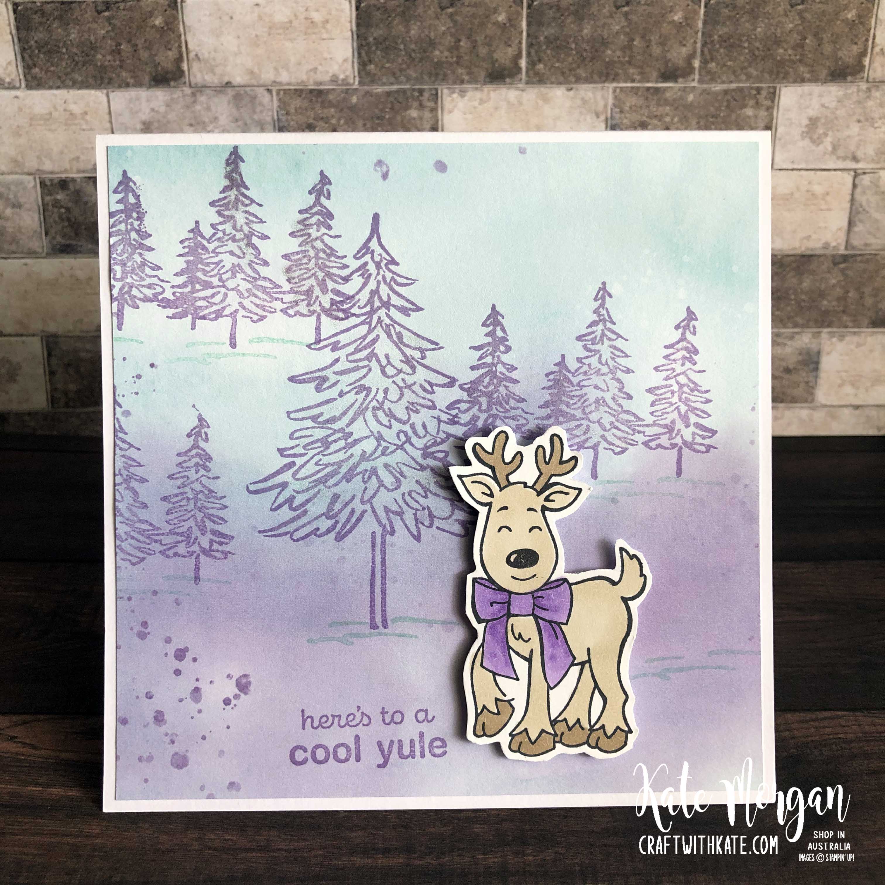 Warm and tasty christmas card using stampin ups snowflake splendor dsp by kate morgan australia 2020