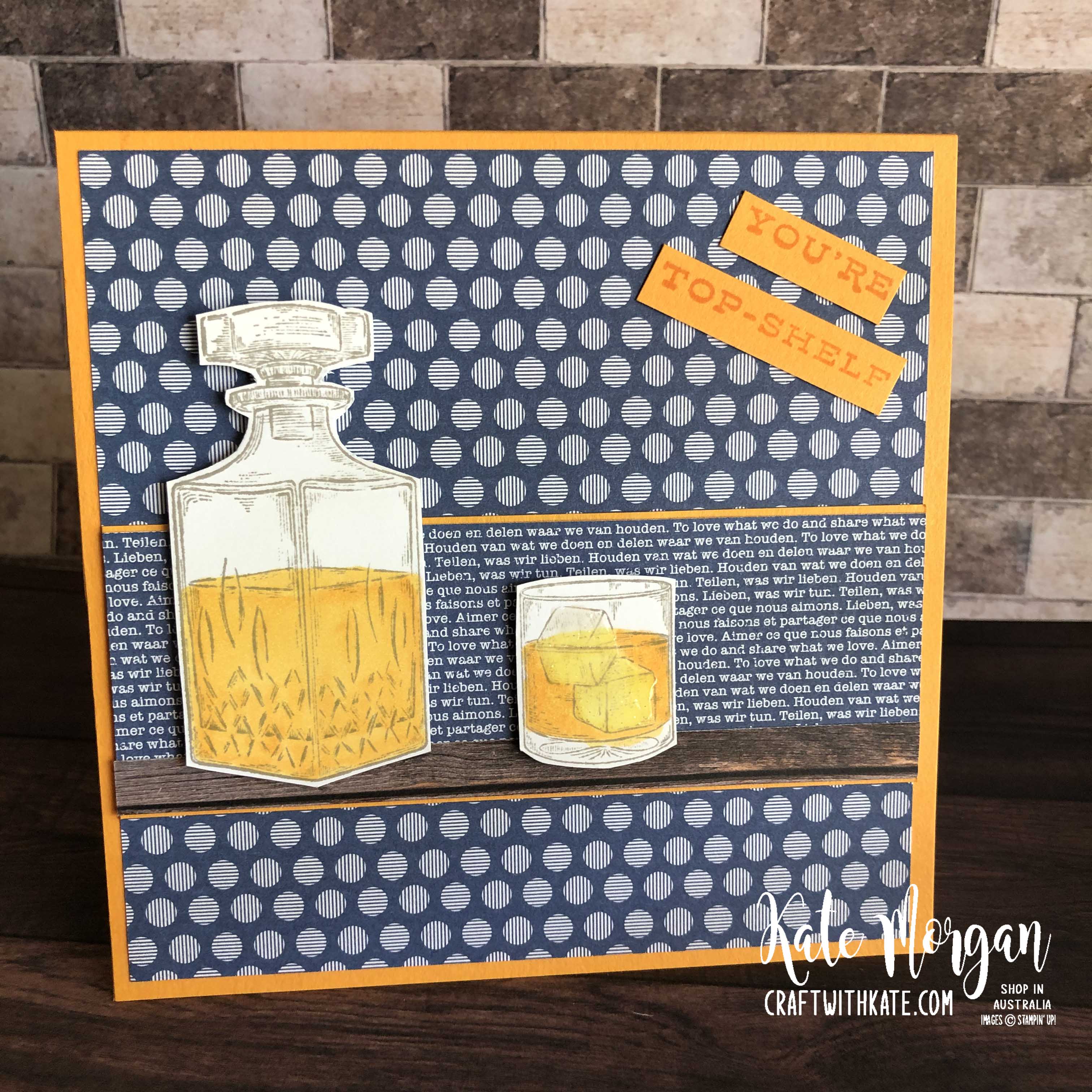 Colour creations showcase mango melody using stampin up whisky business by kate morgan  australia 2020