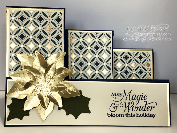 Three step fancy fold with gold poinsettia copy